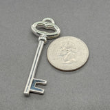 Estate Tiffany & Co. SS Oval Key Pendant