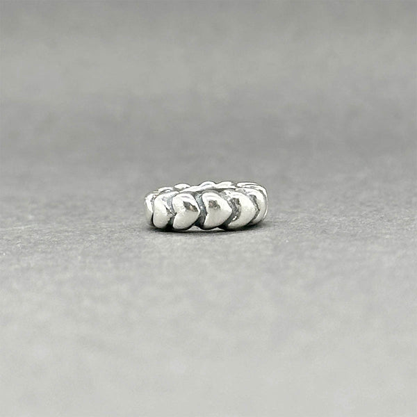 Estate Pandora SS Heart Row Spacer Bead