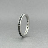 Estate 14K W Gold 0.41ctw Black Diamond Ring