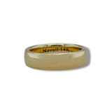 14K Y Gold 6mm European Cut Low Dome Band 9