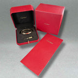 Estate Cartier 18K Y Gold Classic Love Bangle Bracelet