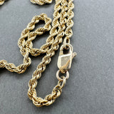 Estate 14K Y Gold 2.34mm 18.5” Rope Chain