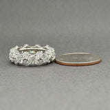 Estate Platinum 6.74ctw H-I/SI1-2 Diamond Eternity Ring