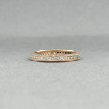 Estate 18K R Gold 0.38ctw H-I/SI1-2 Diamond Eternity Ring