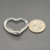 Estate Tiffany & Co. Peretti SS 35mm Open Heart Pendant