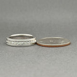 Estate 14K W Gold 0.32ctw H-I/I1 Diamond Anniversary Ring