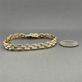 Estate 14K Y Gold 7.94mm Link Bracelet