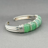 Estate Judith Ripka SS 26.60ctw Chalcedony Cuff Bracelet