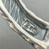 Estate David Yurman SS 1.29ctw Diamond Sculpted Cable Cuff Bracelet