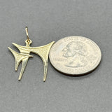 Estate 14K Y Gold Chai Pendant