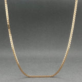Estate 14K Y gold 1.43mm 20.25” Box Chain