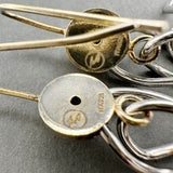 Estate SS “Devorah” Mobius Loop Dangle Earrings