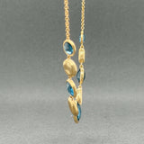 Estate Marco Bicego 18K Y Gold 8.39ctw Topaz Jaipur Station Necklace