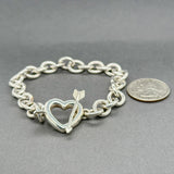 Estate Tiffany & Co. SS Heart & Arrow Bracelet