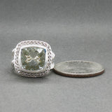 Estate David Yurman SS  5.29ctw Quartz & Diamond Albion Ring