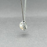 Estate David Yurman SS Pearl Petite Chatelaine Pendant