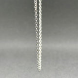 Estate 14K W Gold 1.52mm 19.25” Cable Chain