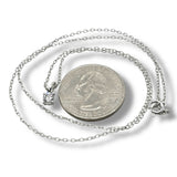 SS 0.25ct  F-G/VS2 Lab Created Solitaire Diamond Pendant