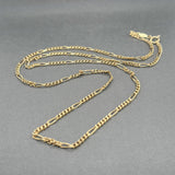Estate 18K Y Gold 2.7mm 24” Figaro Chain