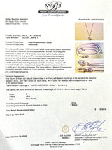 Estate 14K W Gold 0.91ct F/VS2 Diamond Pendant