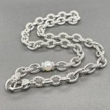 Estate Judith Ripka SS FWP 8.4mm Cable Chain
