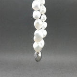 Estate Platinum 0.60ctw Diamond & Freshwater Pearl Bean Necklace