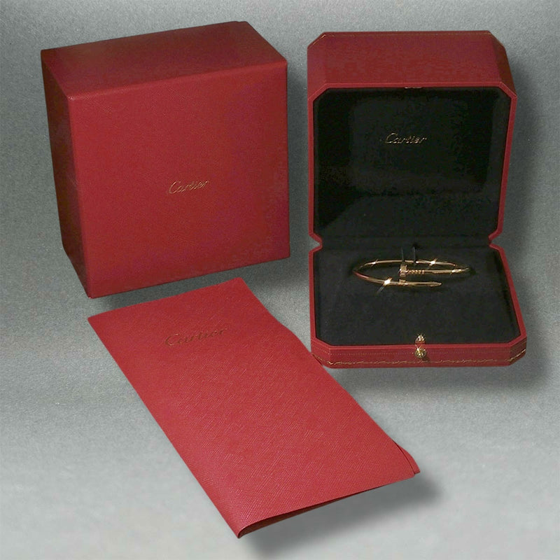 Estate Cartier 18K R Gold Juste En Clou Classic Bracelet