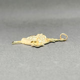 Estate 14K Y Gold Christ Head Pendant