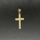 Estate 14K Y Gold 23.6mm Cross Pendant