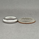 Estate 14K W Gold 4.1mm Wedding Ring