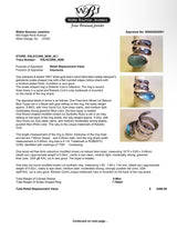 Estate Roberto Coin 18K W Gold 13.10ctw Blue Topaz Snake Bangle & Ring Set