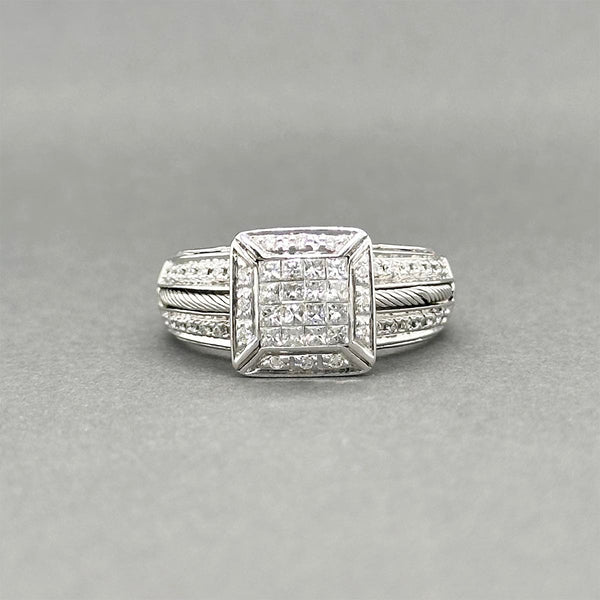 Estate Charriol 18K W Gold 0.29ctw Diamond Ring