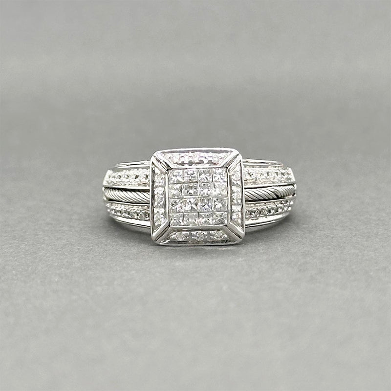 Estate Charriol 18K W Gold 0.29ctw Diamond Ring