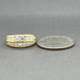 Estate 18K Y Gold 1.23ctw F-G/VS2-SI1 Diamond Ring