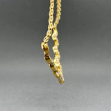 Estate 18K Y Gold 2.10ctw G-H/SI1-2 Diamond Chevron Necklace