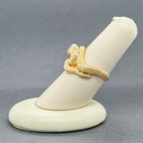 Estate 14K Y Gold Snake Ring