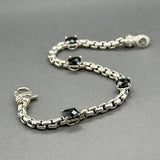Estate Jai SS 3.63ctw Black Spinel Bracelet