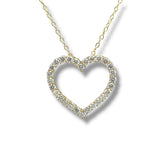 YGP Sterling 1ctw F-G/VS2 Lab Created Diamond Heart Pendant