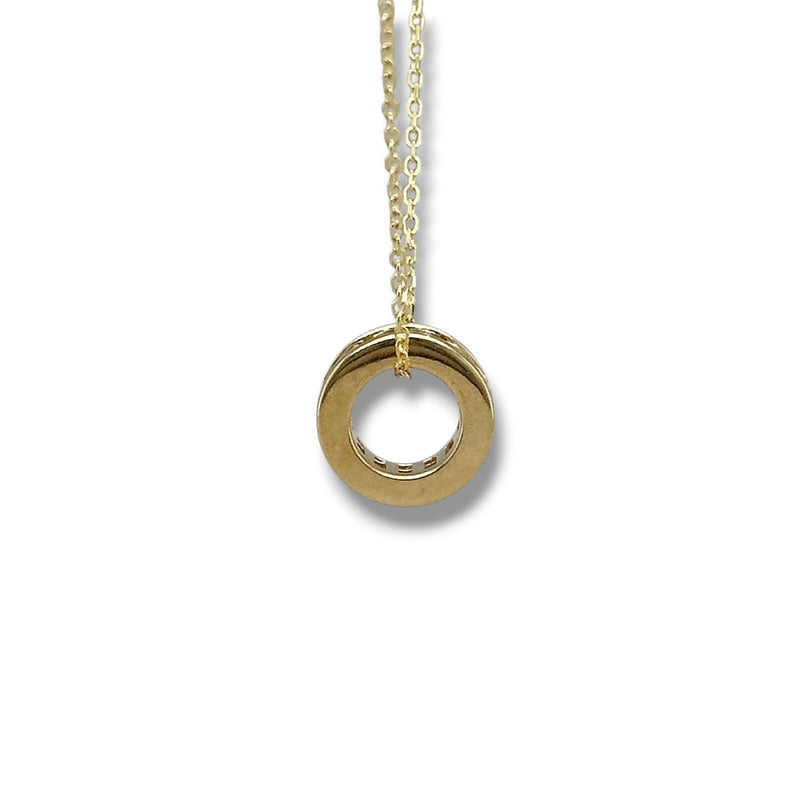 14K Y Gold 0.39ctw Citrine Rondell Pendant