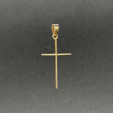 Estate 14K Y Gold Thin Cross Pendant