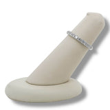 14K W Gold 1.00ctw G/SI1 French Pave 3/4 Around Diamond Band