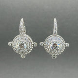Estate Judith Ripka SS Diamonique CZ Drop Earrings