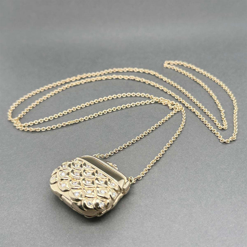 Estate Lumiere 14K Y Gold 0.67ctw Diamond Purse Pendant