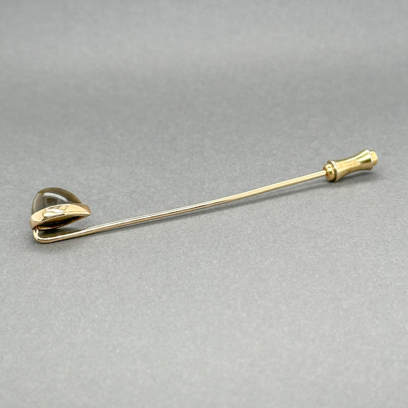 Estate Tiffany & Co. 14K Y Gold 5.44ct Tiger Eye Stick Pin