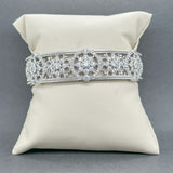 Estate Judith Ripka SS CZ Cuff Bracelet