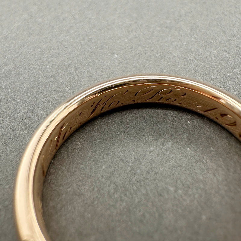 Estate Antique 14K R Gold 3.58mm Polished Ring