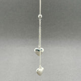 Estate Tiffany & Co. SS Double Heart Y Drop Necklace