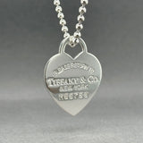 Estate Tiffany & Co. SS Return To Tiffany Heart Necklace