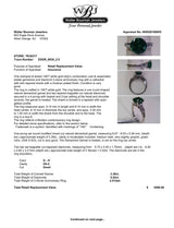 Estate 14K W Gold 3.39ct Garnet & 0.52ctw Diamond Ring
