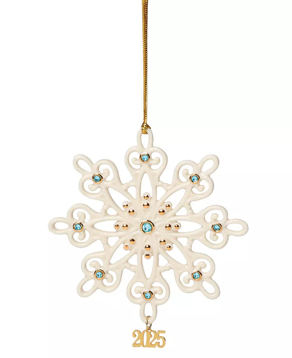 2025 Gemmed Snowflake Ornament